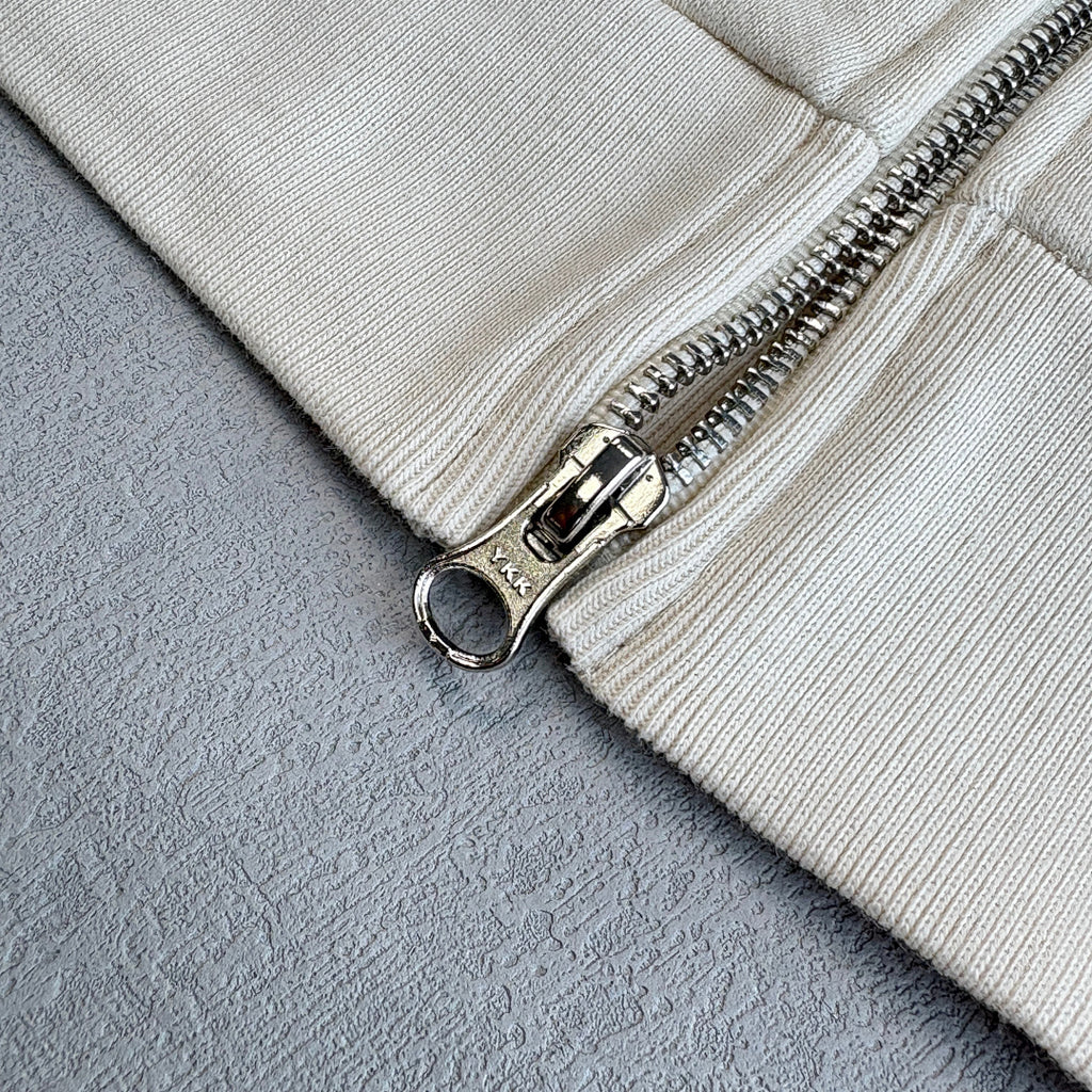 Rhinestone Cotton Wreath Zip Hoodie