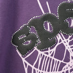 Sp5Der Web Hoodie Purple