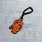 Keychains/Bag Charms - Orange/Black