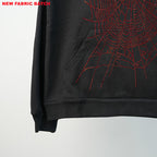 Sp5Der Rhinestone Logo Hoodie Black