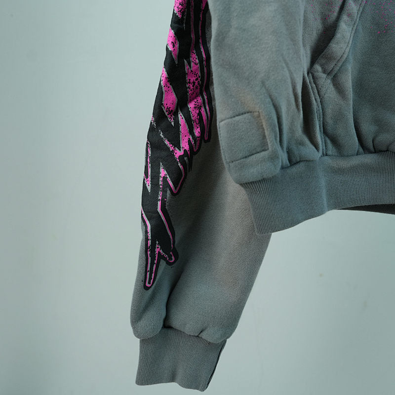 Hellstar Future Flame Hoodie Grey