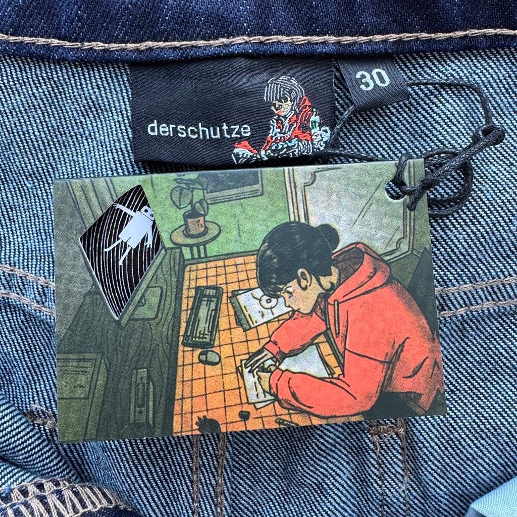 Derschutze Blossom Selvedge - Indigo