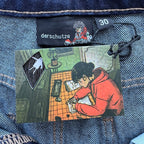 Derschutze Blossom Selvedge - Indigo