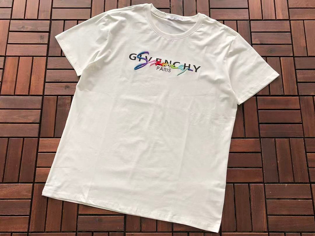 White Multicolor Logo Givenchy T-Shirt