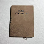Coach New York Leather Signature Notebook Journal