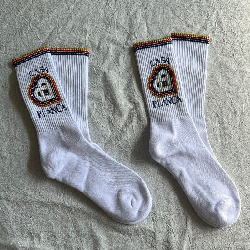 Premium Socks - White/Multicolor