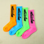 Hellstar Logo Socks （4 Pack） Neon