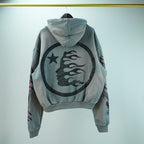 Hellstar Future Flame Hoodie Grey