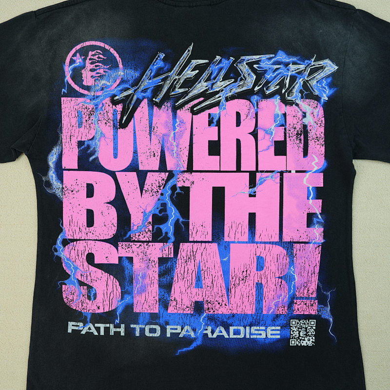Hellstar Powered Bythe Star T-Shirt Black