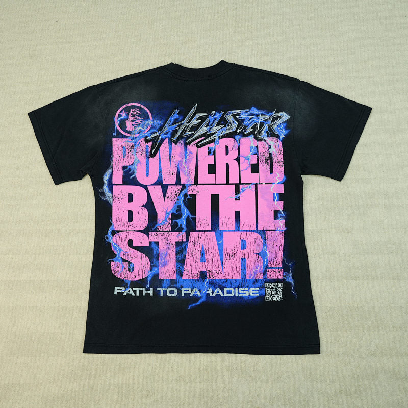 Hellstar Powered Bythe Star T-Shirt Black