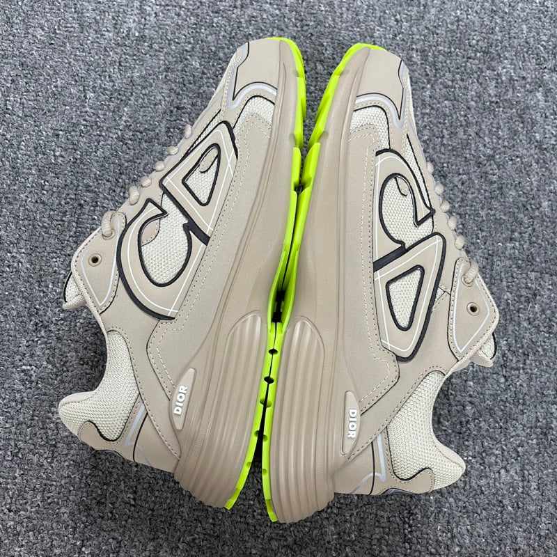 Dior B30 Sneaker — Beige Fluorescent Green
