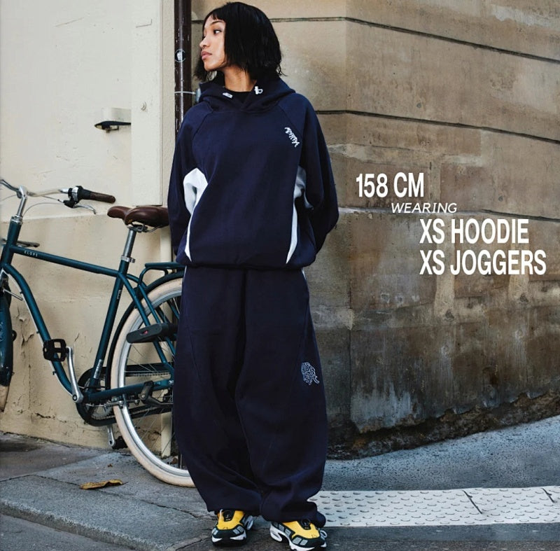 Mertra BIGSTEP HOOD - Navy/White