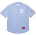 Supreme S Logo Mesh Baseball Jersey