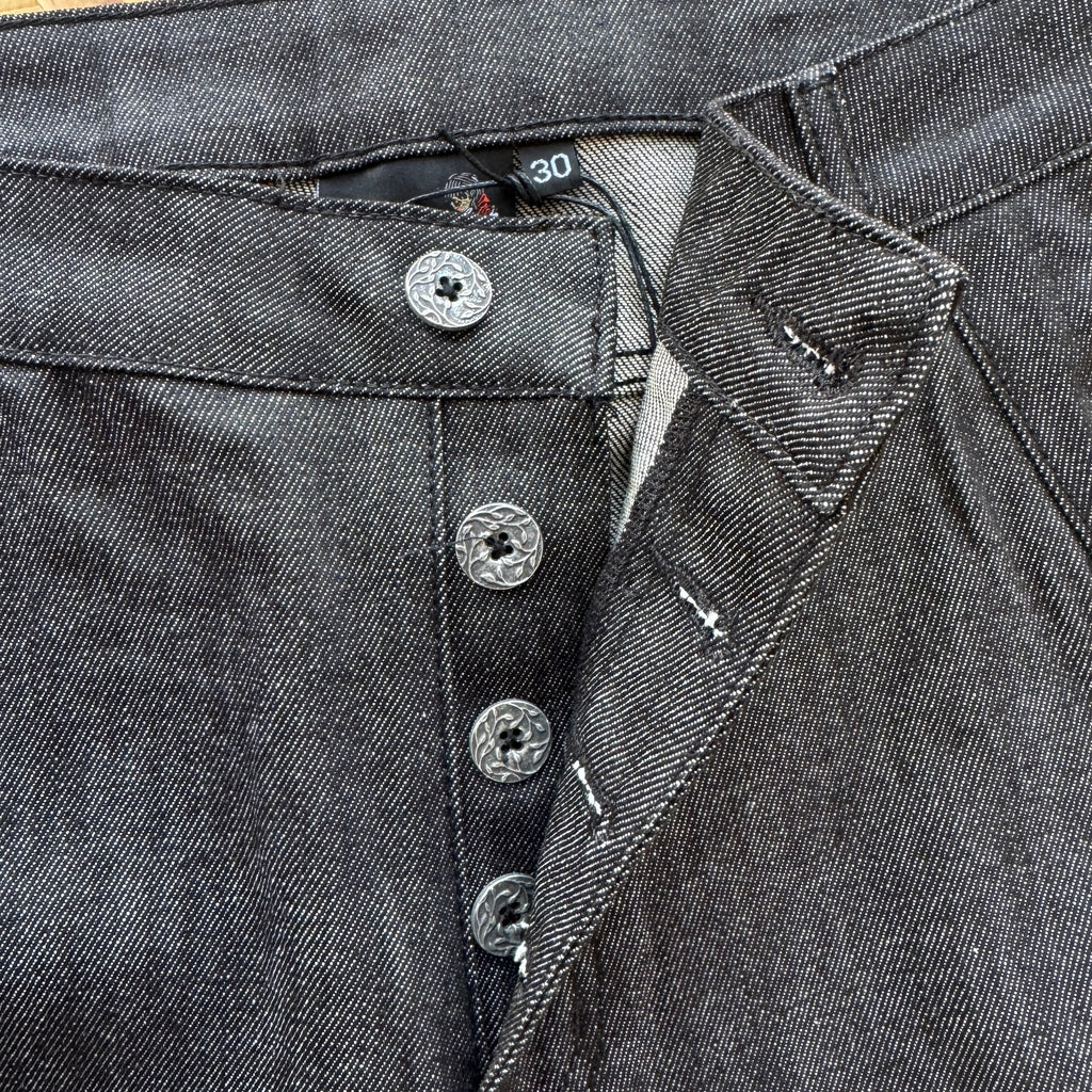 Derschutze Blossom Selvedge Shorts - Dark Denim