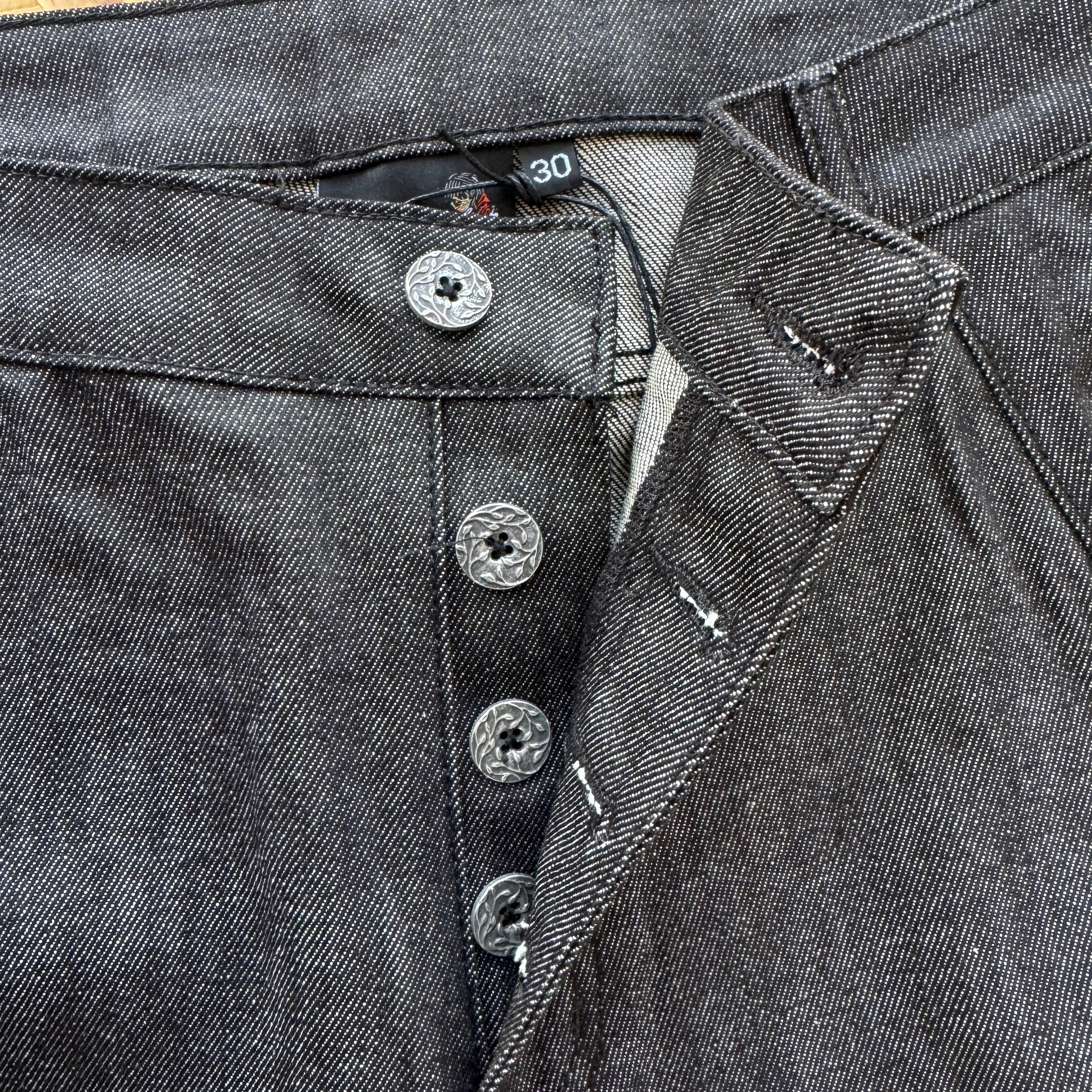 Derschutze Blossom Selvedge Shorts - Dark Denim