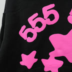 Sp5Der Beluga Angel Number Hoodie Black