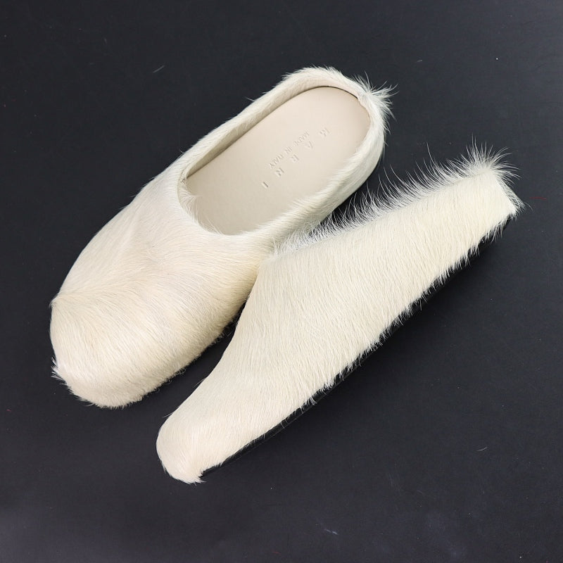 Marni Fussbett Sabot - White Fur