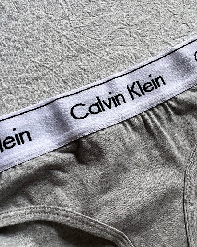Calvin Klein Bralette Set - Gray/White