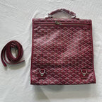 Goyard Style Monogram Briefcase Handbag