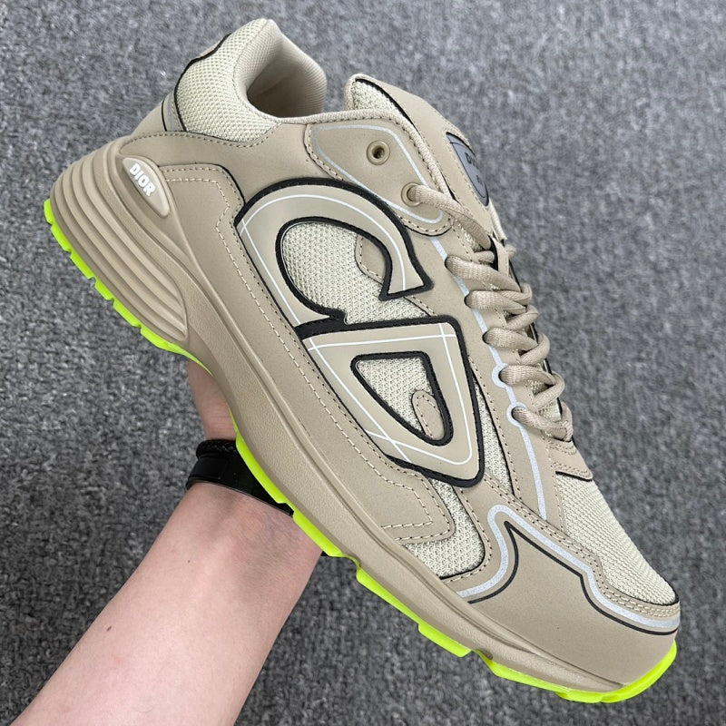 Dior B30 Sneaker — Beige Fluorescent Green
