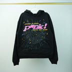 Sp5der P*NK Hoodie Black