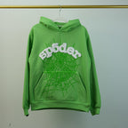 Sp5Der Web Hoodie Slime Green