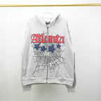 Sp5Der Atlanta Full Zip Hoodie Heather Grey