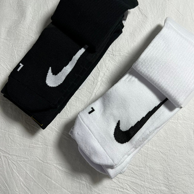 Nike Multiplier No Show Socks - Black/White
