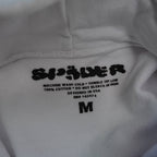 Sp5Der 0G Rhinestone Logo Hoodie White