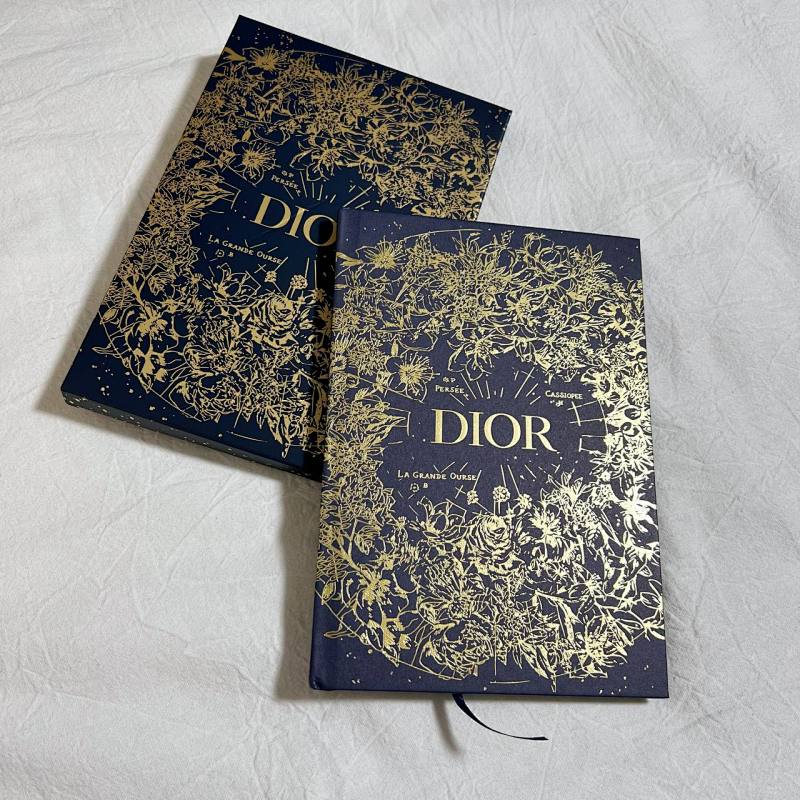 Dior Notebook - Navy/Gold