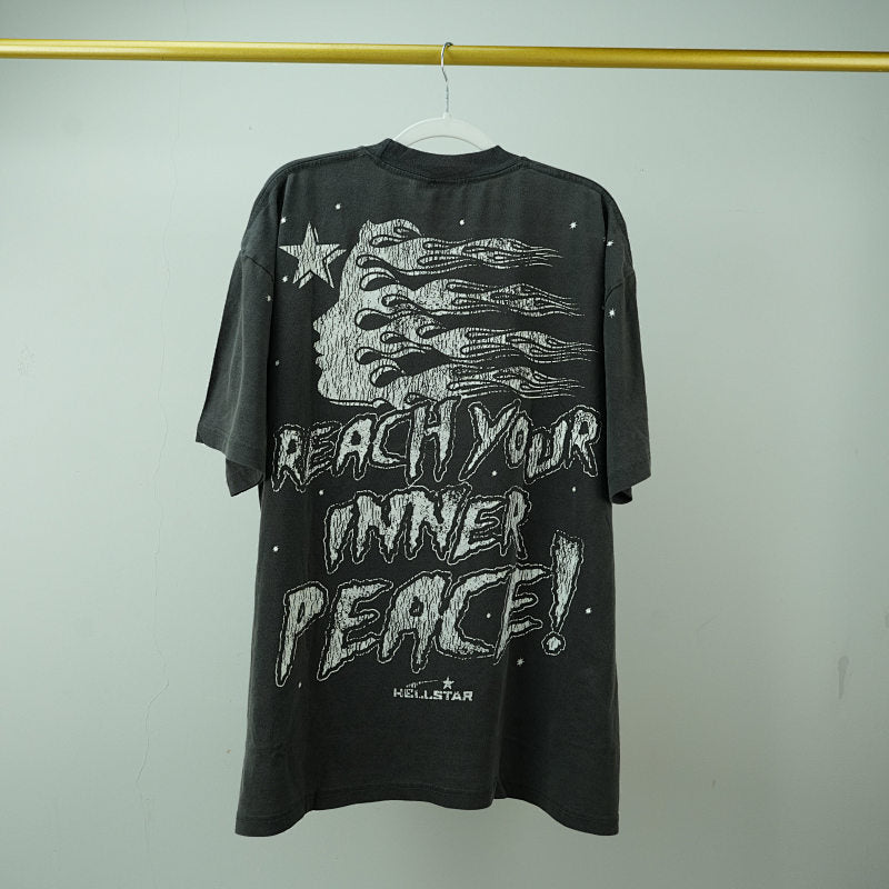 Hellstar Studios Inner Peace Short Sleeve Tee Shirt Black