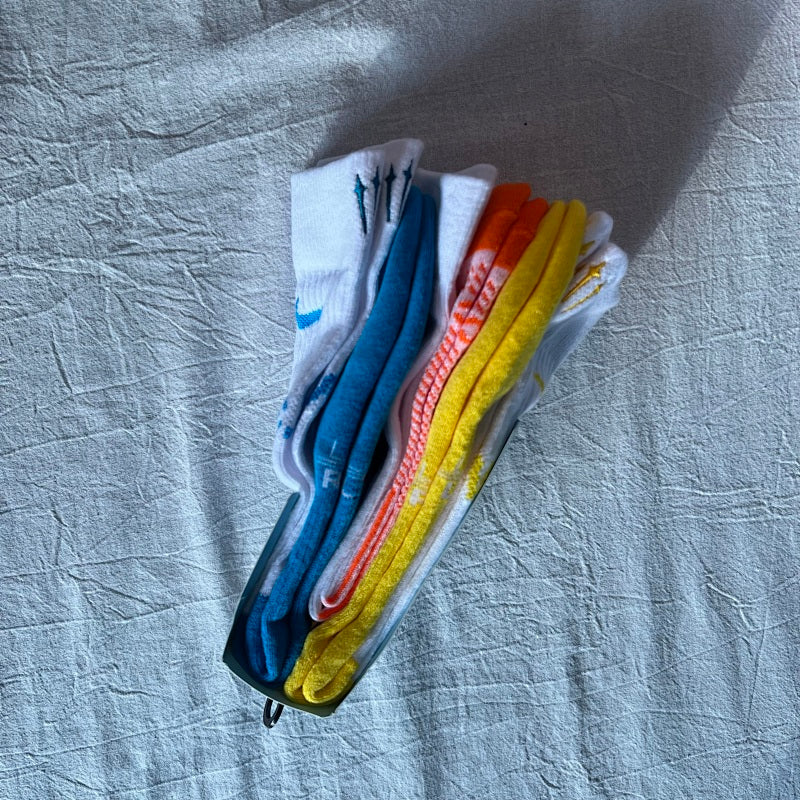 Nk NOCTA Crew Socks White Blue Orange