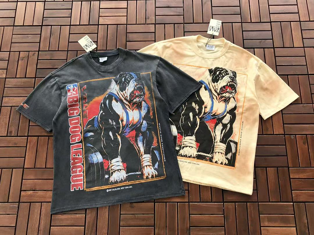 Black Beige Graphic Valentino T-Shirt