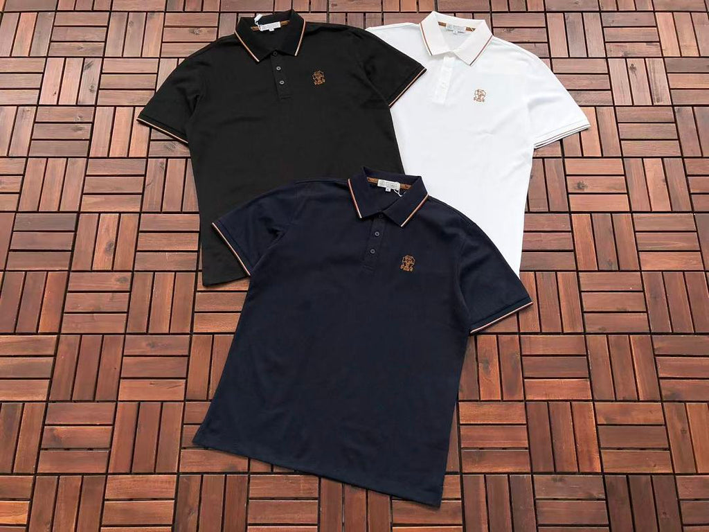 Black White Logo Brunello Cucinelli T-Shirt