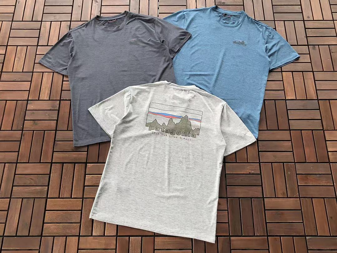 Multicolor Landscape Logo Patagonia T-Shirt
