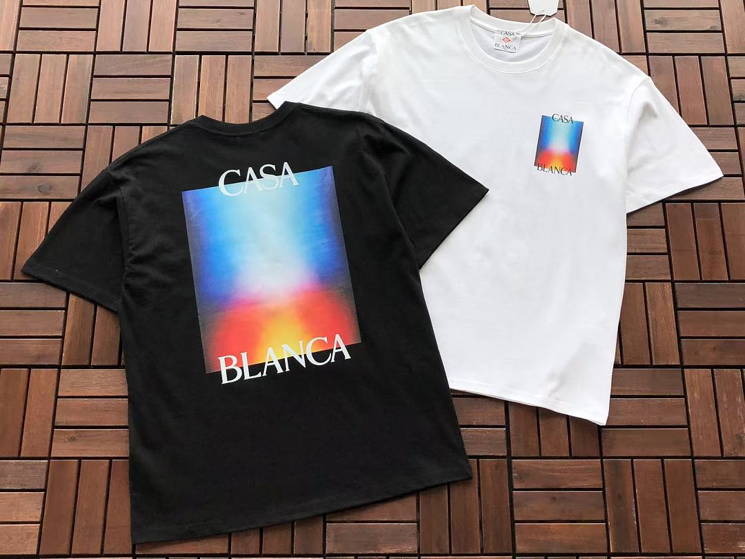 Black White Color Block Casablanca T-Shirt
