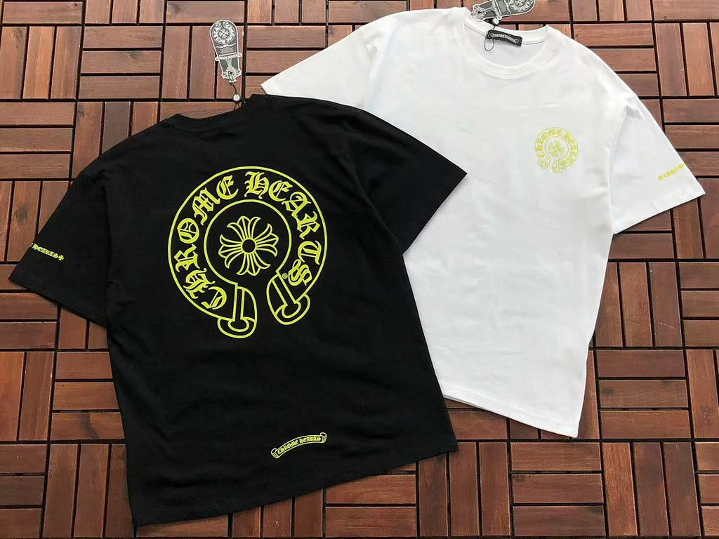 Black White Circle Logo Chrome Hearts T-Shirt