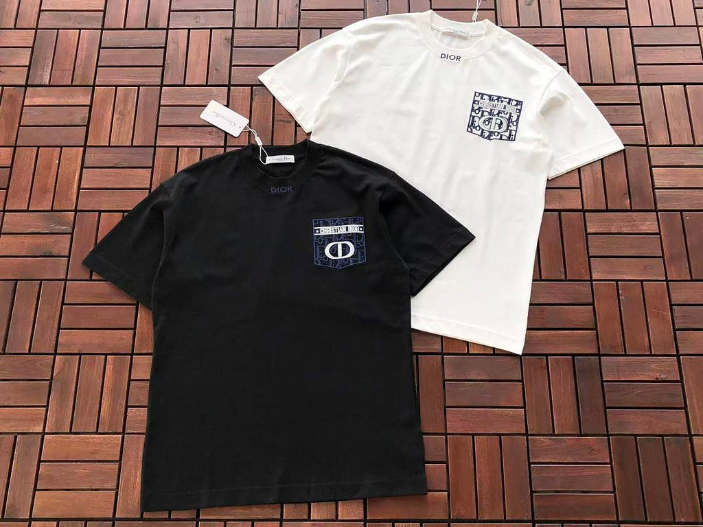 White Graphic Dior T-Shirt
