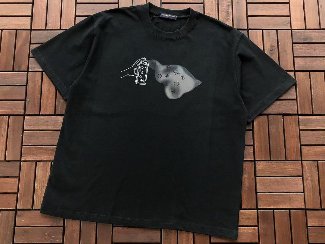 Black White Hand Graphic Lanvin T-Shirt
