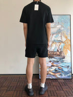Black Beige Graphic Dior Stone Island T-Shirt