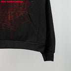 Sp5Der Rhinestone Logo Hoodie Black