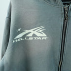 Hellstar Studios Zip Hoodie Gray