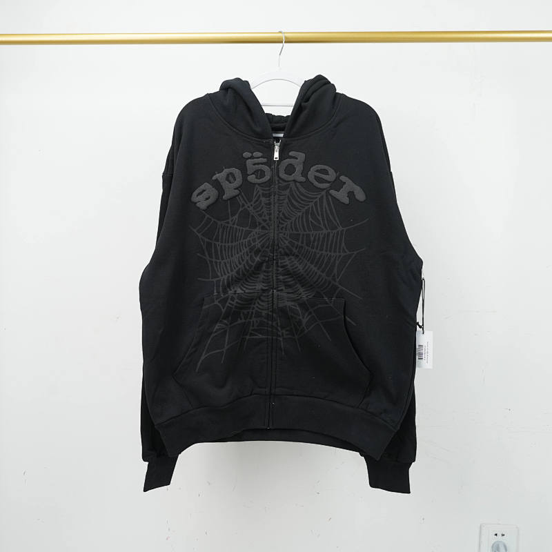 Sp5Der Og Web V2 Phantom Zip Up Hoodie
