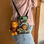BAPE Baby Milo Pouch - Green Camo