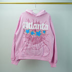 Sp5der Atlanta Hoodie Pink
