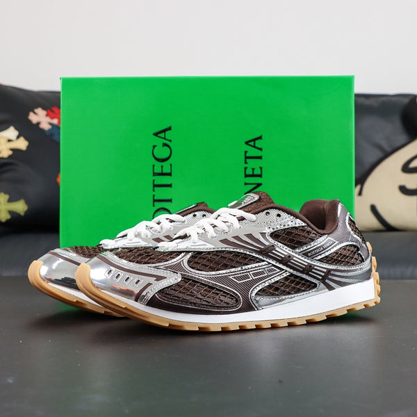 Bottega Veneta Orbit Sneaker - Brown/Silver