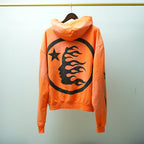 Hellstar Fire Orange Hoodie Orange Dye