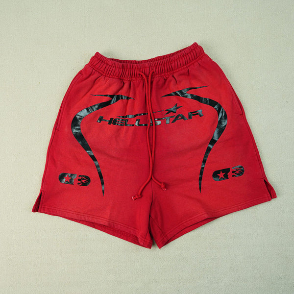 Hellstar Warm Up Shorts Red