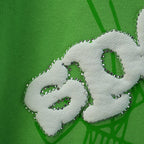 Sp5Der Web Hoodie Slime Green