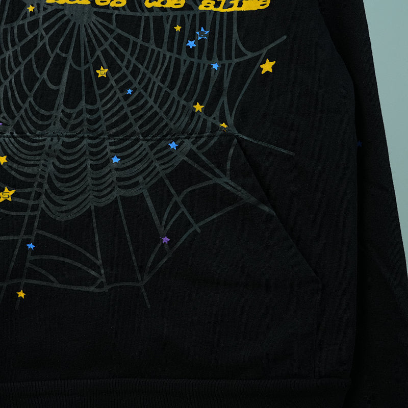 Sp5der P*NK Hoodie Black